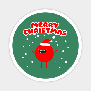 Funny Santa Claus - Merry Christmas Magnet